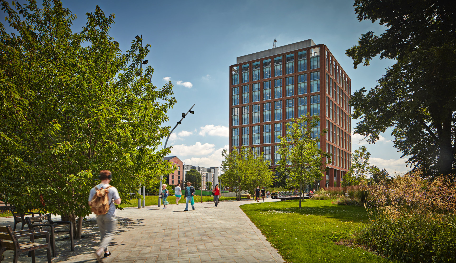 Green space and walkway outside Friargate | TWO FRIARGATE, Coventry