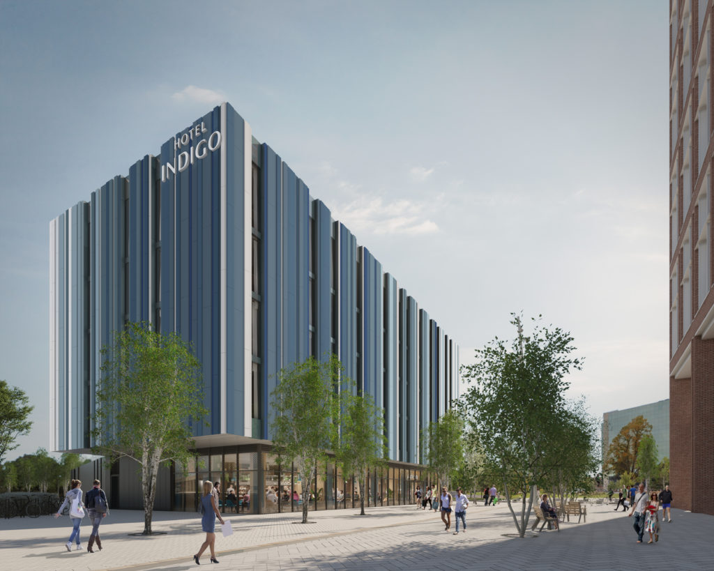 CGI of Hotel Indigo on Friargate | TWO FRIARGATE, Coventry