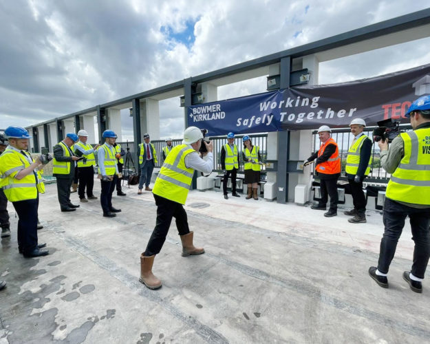 Topping out ceremony of TWO FRIARGATE offices Coventry