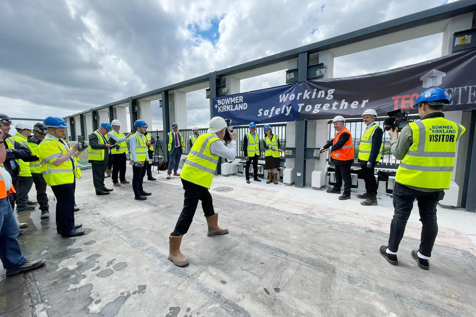 Topping out ceremony of TWO FRIARGATE offices Coventry