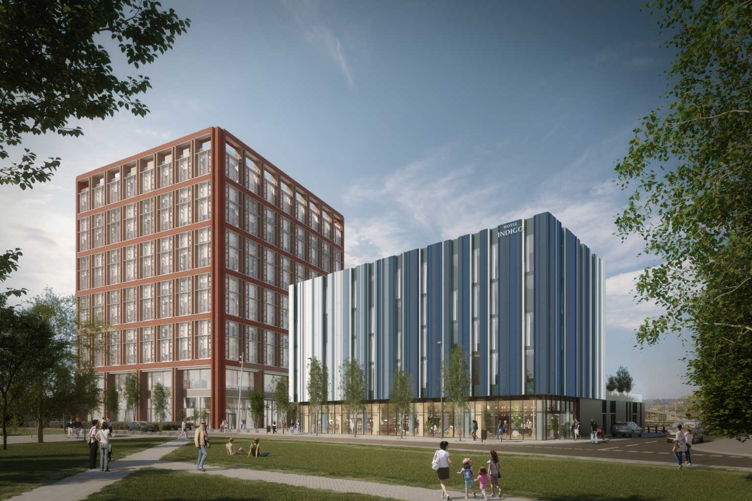 CGI of Hotel Indigo to provide high-quality amenities for TWO FRIARGATE offices Coventry