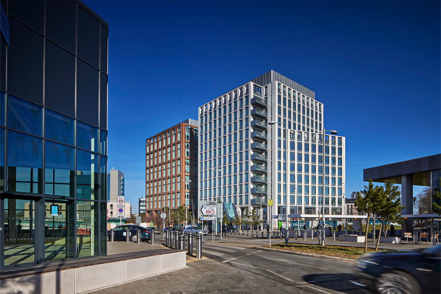 Exterior view of TWO FRIARGATE, the new premier office building situated within the Coventry automotive and manufacturing sector