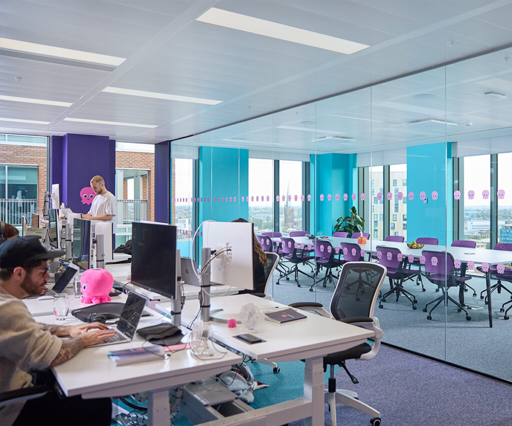 Octopus Energy boardroom at TWO FRIARGATE office space Coventry